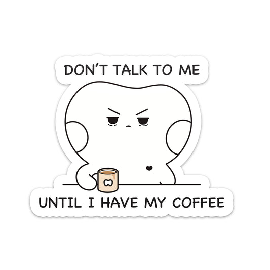 Toki Need Coffee Sticker